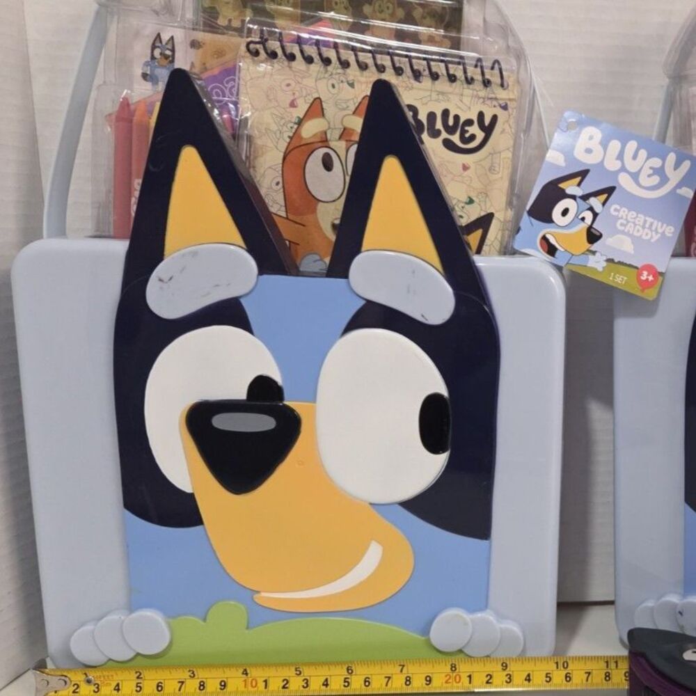 Bluey Activity Basket NEW Coloring Crayons Sticker Travel Kit